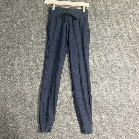 Lululemon Joggers 2 Navy Blue Heathered Ready To Rulu High Rise Stretch Athletic - Picture 3 of 14